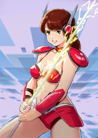 剣に輝く電撃