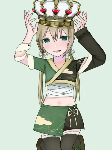 王冠をかぶる少女の幻想的な瞬間