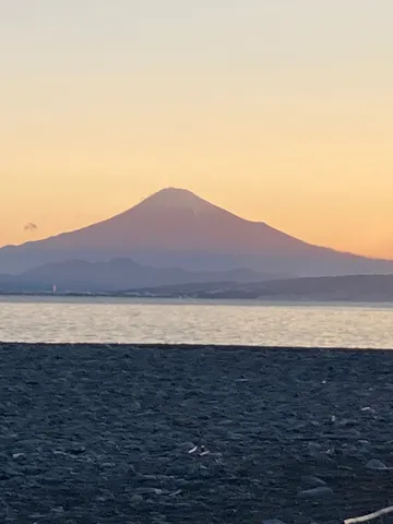 静寂の富士、夕暮れの海