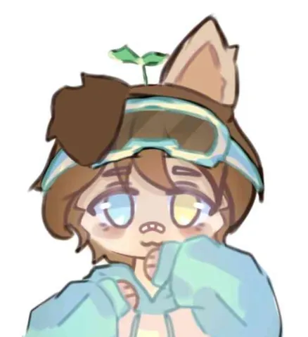 緑とゴーグルとふわもこ耳