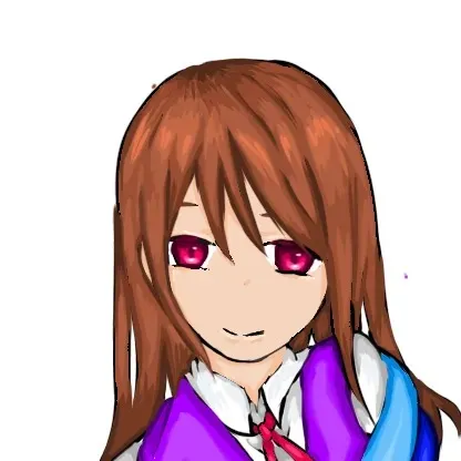 淡い光に包まれた少女