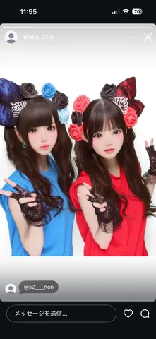 仮想空間のアイドルデュオ