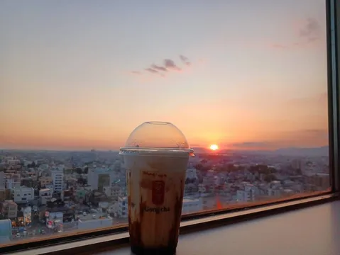 夕暮れと甘い一杯