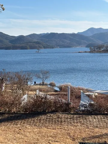 風を映す湖畔の孤島