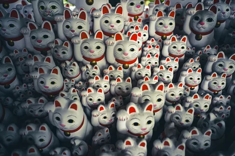 招き猫たちの祝福