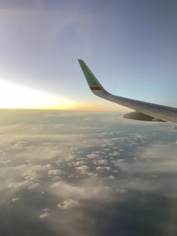 雲海の上の空路