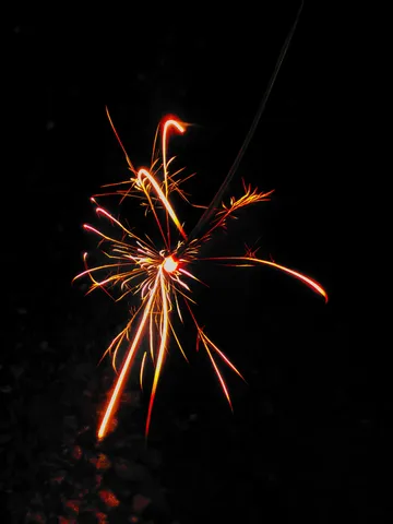 夜空に咲く光の花火