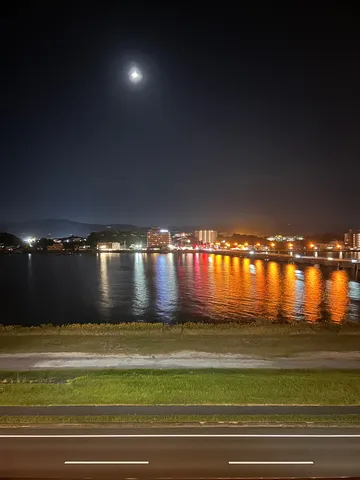 夜景に映る光の華