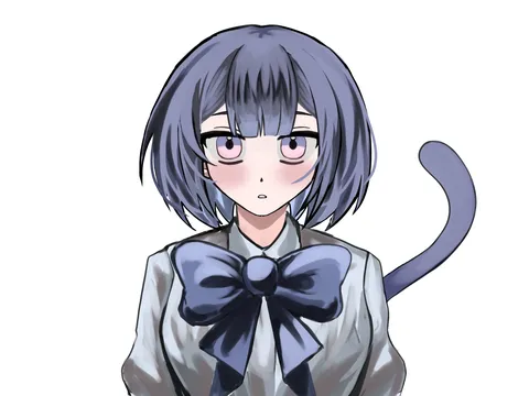 猫耳少女、静かなる眼差し