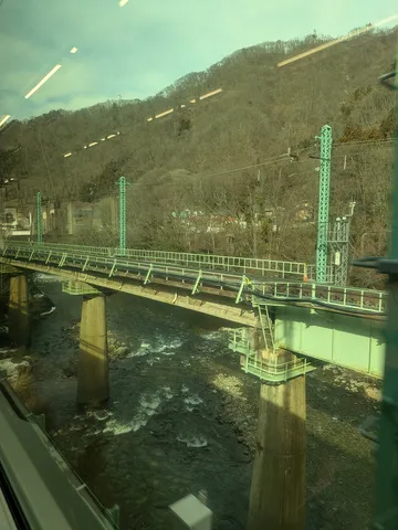 川を渡る鉄路の静寂