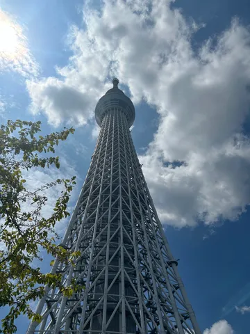 空へ伸びる鉄塔の造形美