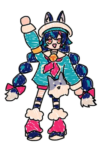 猫耳メイドさんとワンコの相棒