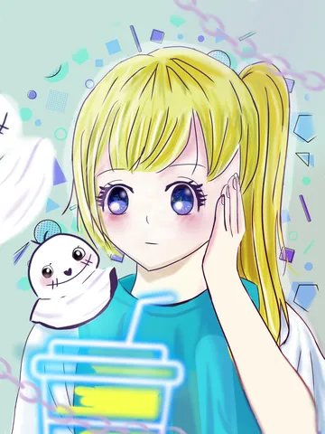 風を運ぶ金髪の子