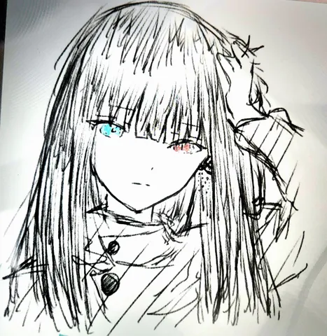 長い髪と瞳のささやき