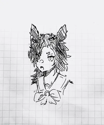 猫耳キャラのクールな瞳