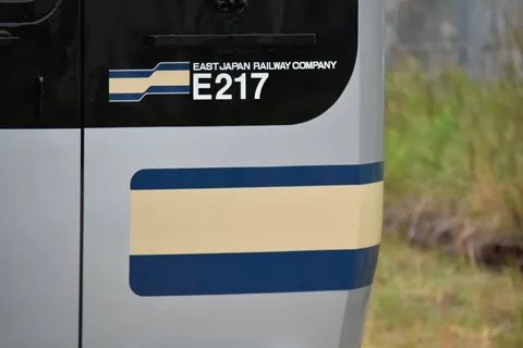 黒とクリームの静かな列車美
