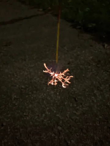 闇夜に咲く、光の花火