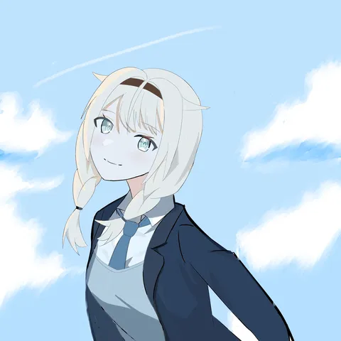 広い空と静かな微笑み
