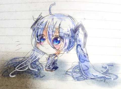 青い髪の小さな宇宙