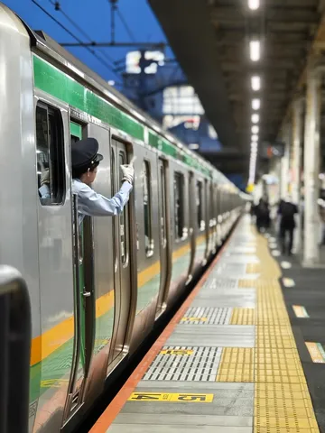 静かな出発の瞬間