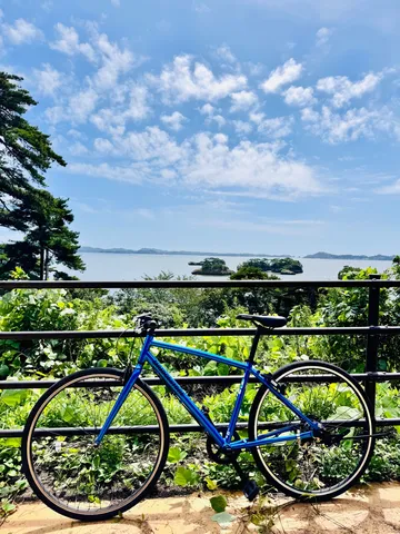 松島と自転車と。