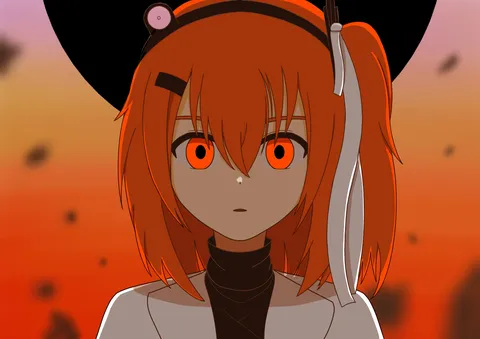 燃えるような眼差し
