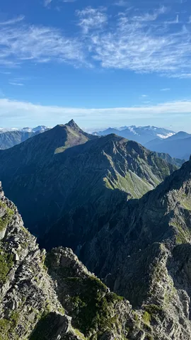 山岳の深呼吸の景色