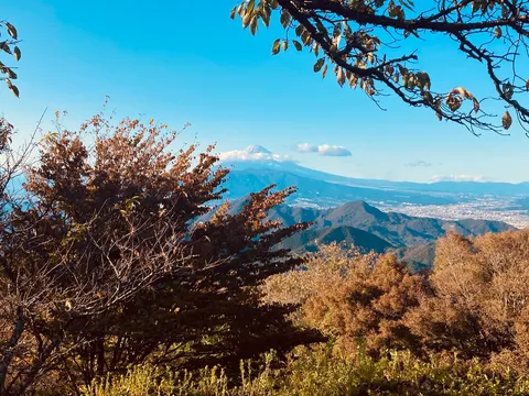 晩秋の山頂、卷积雲と富士山