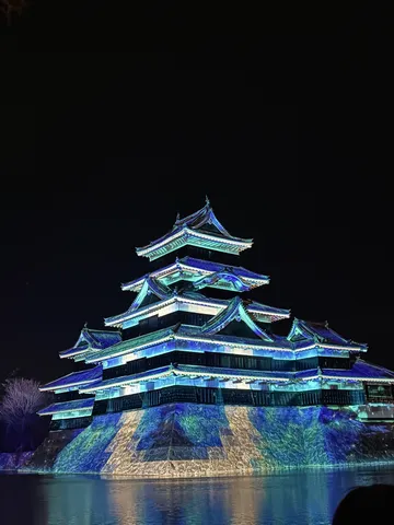 闇夜に浮かぶ光の城