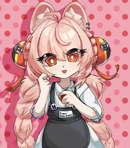 ヘッドホン擬人化？ ポップでキュートなスタイル