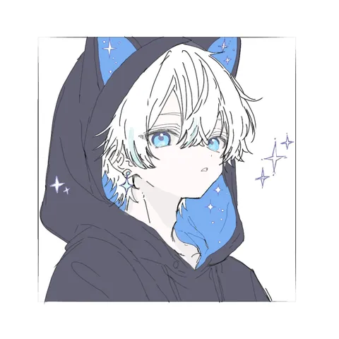 星空パーカーの少年