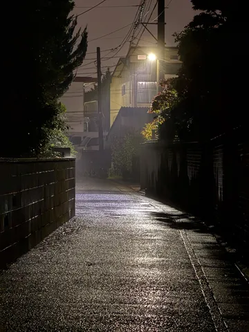 雨夜の路地裏