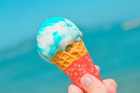 夏空と爽やかブルーハワイ