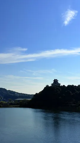 水辺に浮かぶ城の影
