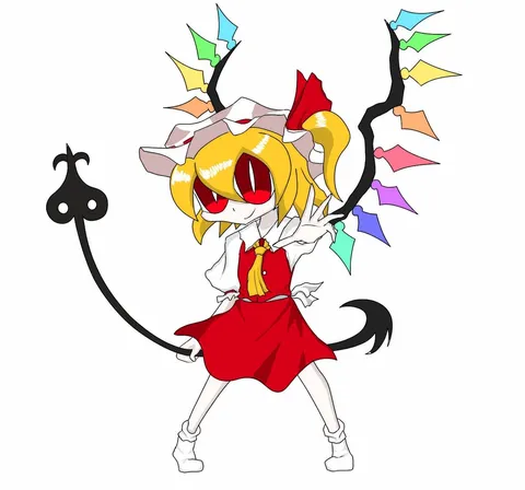 決闘の予感？赤ずきん風悪魔