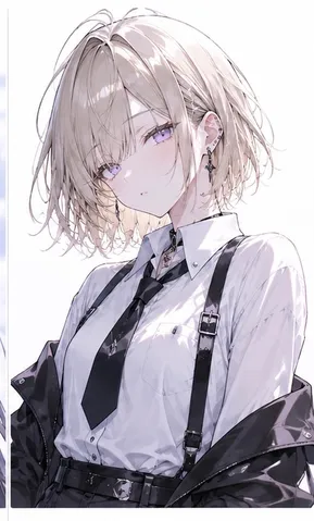 モードな制服×アンニュイな表情