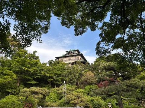 緑に包まれる古都の景観