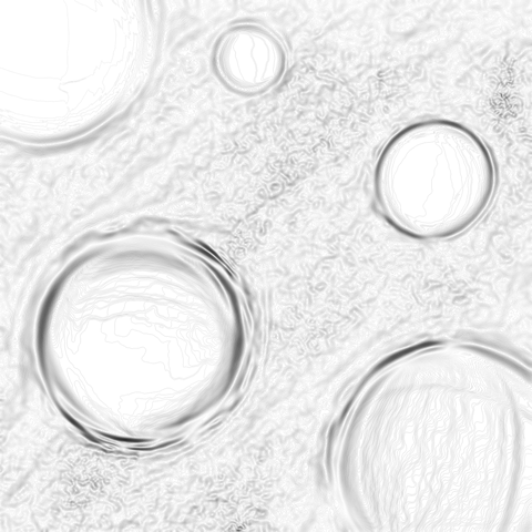 宇宙の模様に吸い込まれる