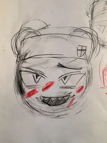 ワイルドな落書き風アート