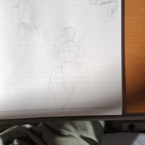 鉛筆の線で描かれた静かな時間