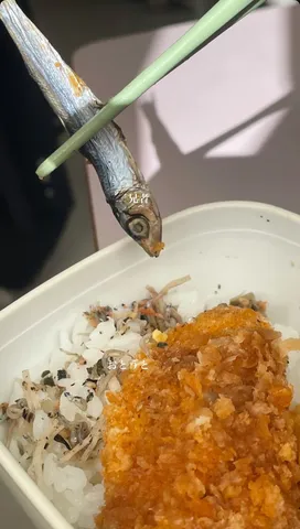 箸でつまむ小魚の挑戦