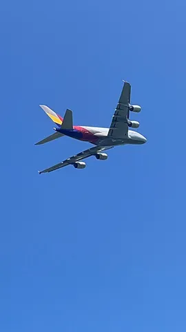 青空に映える巨大旅客機