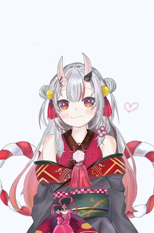 鬼の娘、春の装い
