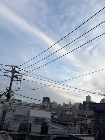 都会の空と電線