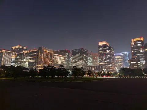 夜景の静かな連なり