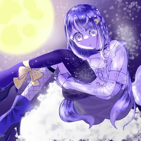 夜空に溶ける少女