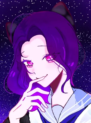 星空と紫の囁き