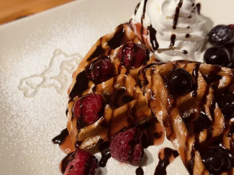チョコベリーワッフルのご褒美