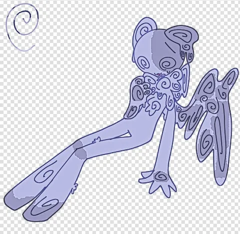 幻想的な空飛ぶ精霊