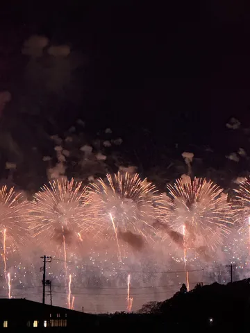 夜空に咲く花火の記録